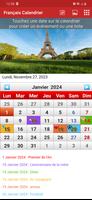 Français Calendrier captura de pantalla 1