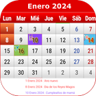 Colombia Calendario icono