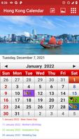 Hong Kong Calendar Affiche