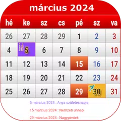 Magyarország naptár 2024 APK Herunterladen