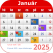 Magyarország naptár 2025 Zeichen