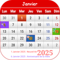 Côte-d'Ivoire Calendrier 2025