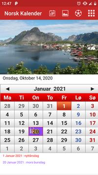 kalender 2021 norsk