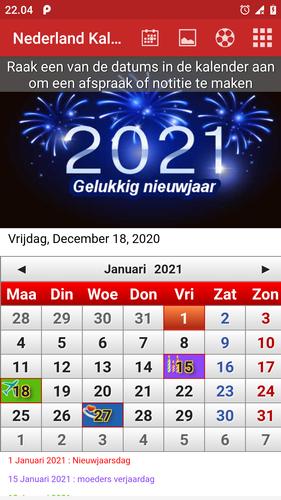 onderzeeër Illusie maagpijn Nederland Kalender for Android - APK Download