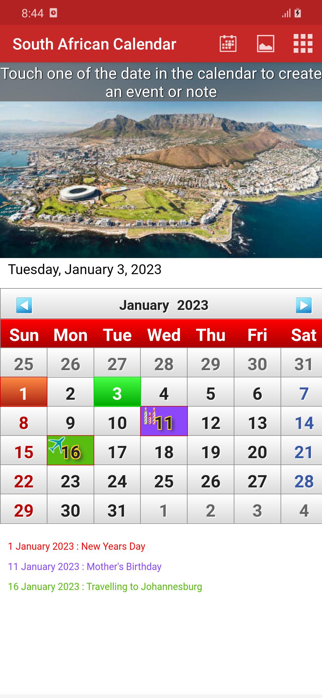 South African Calendar APK for Android Download