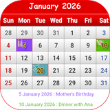 Saudi Arabia Calendar 2026 APK