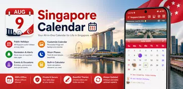 Singapore Calendar 2026