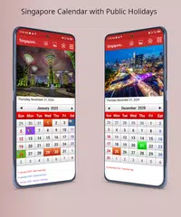 Singapore Calendar 2026 アプリダウンロード