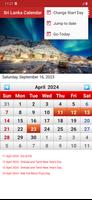 Sri Lanka Calendar capture d'écran 2