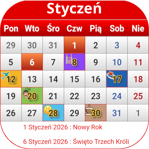 Polska Kalendarz 2026