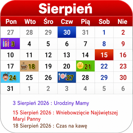 Polska Kalendarz 2026