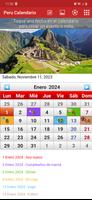 Peru Calendario captura de pantalla 1