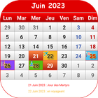 Togo Calendrier 2024 icône