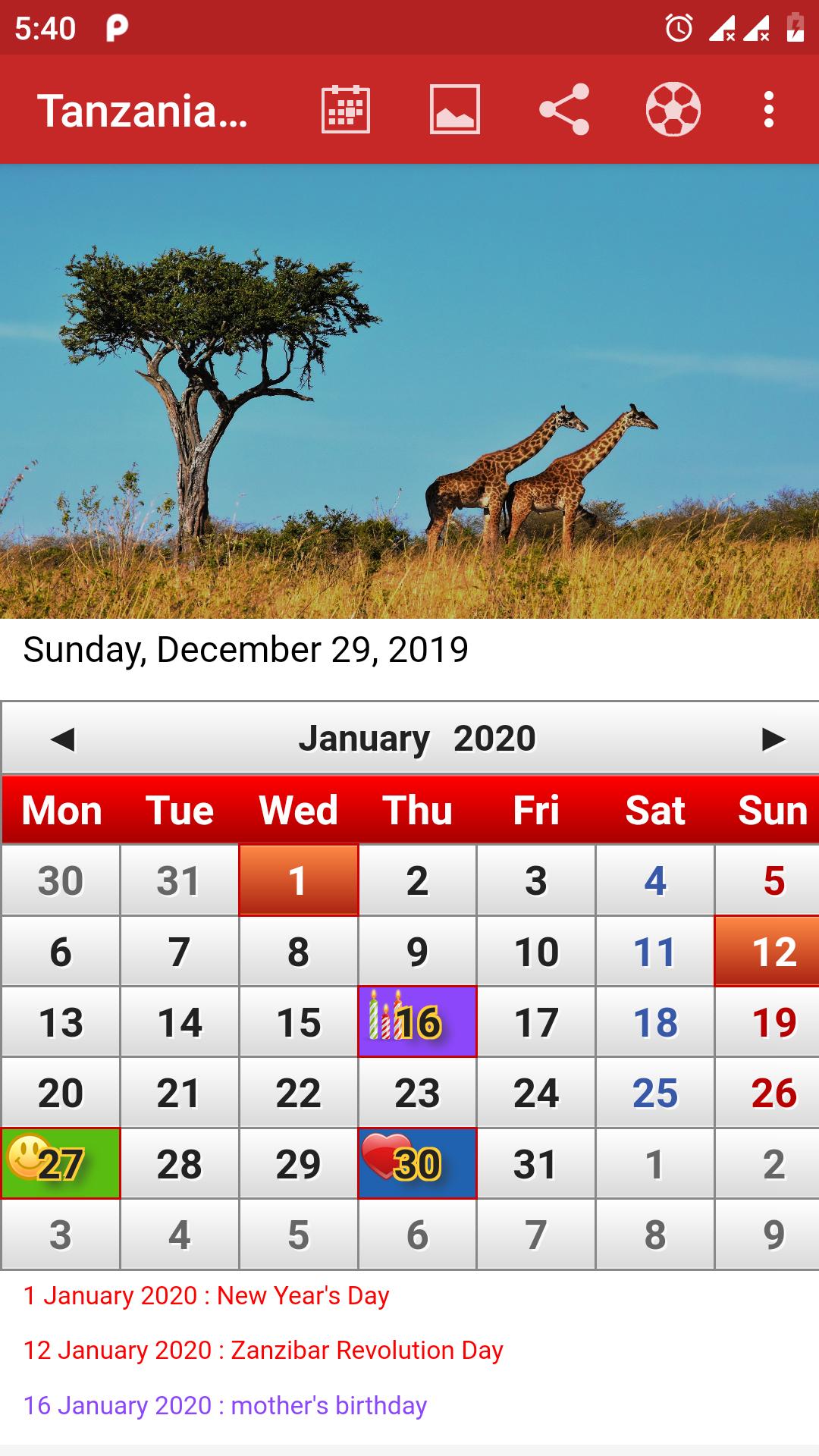 August 2024 Calendar With Tanzania Holidays - vrogue.co