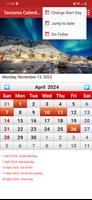 برنامه‌نما Tanzania Calendar عکس از صفحه