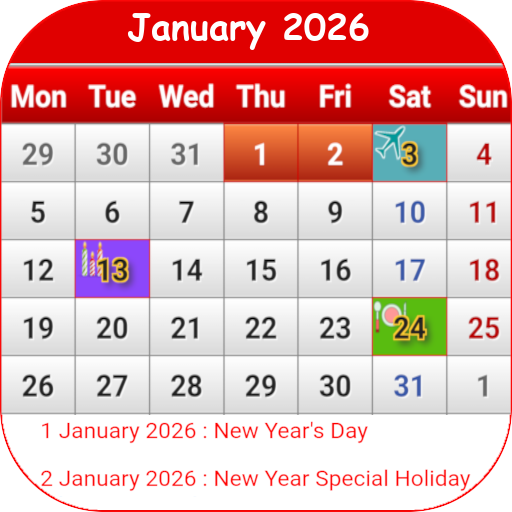 Thai Calendar - Holidays 2020 - 2022