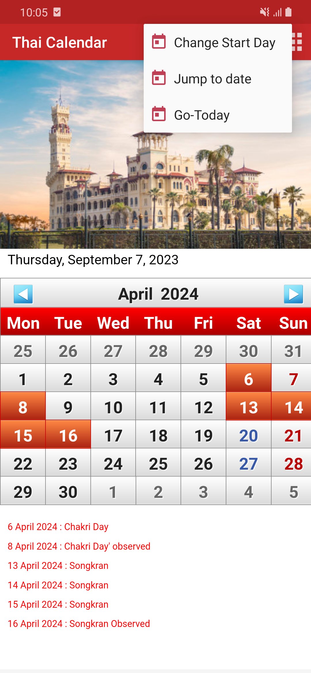 Thai Calendar APK Download for Android - Latest Version