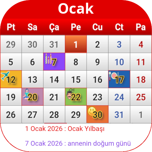 Türkiye Takvimi 2026