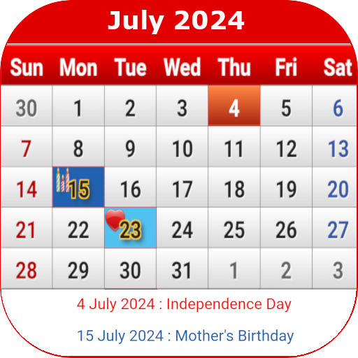 US Calendar 2024