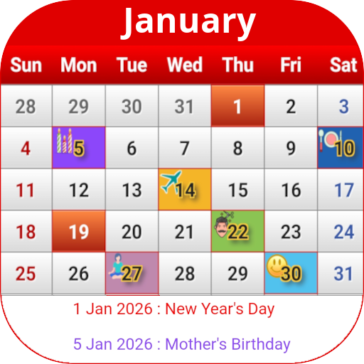 US Calendar 2026