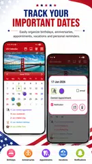 US Calendar 2026 アプリダウンロード