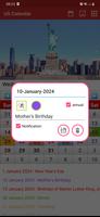 برنامه‌نما US Calendar عکس از صفحه