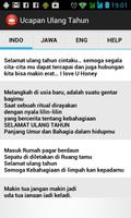 Ucapan Ulang Tahun poster