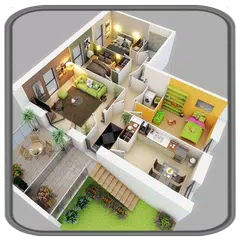 Minimalist 3D Home Floor Plan