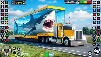 Transport d'animaux marins Affiche