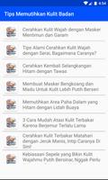 Tips Panduan Memutihkan Kulit  Ekran Görüntüsü 1