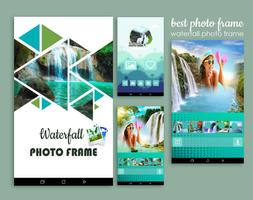 Waterfall Photo Frame Affiche