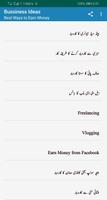 Business Ideas in Urdu Pakista 海報