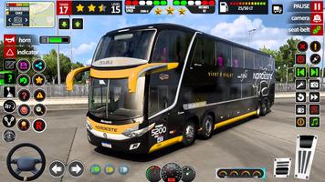 Bus Simulateur Ville Bus 3D Affiche