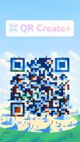 QR Create+ الملصق