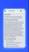 AI Resume & Cover Letter Maker تصوير الشاشة 2
