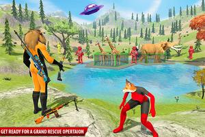 Robot Superhero Animal Rescue imagem de tela 2