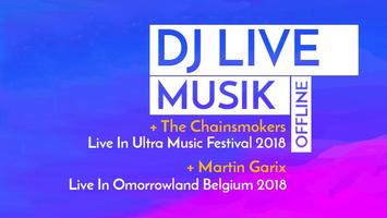 Dj live musik постер