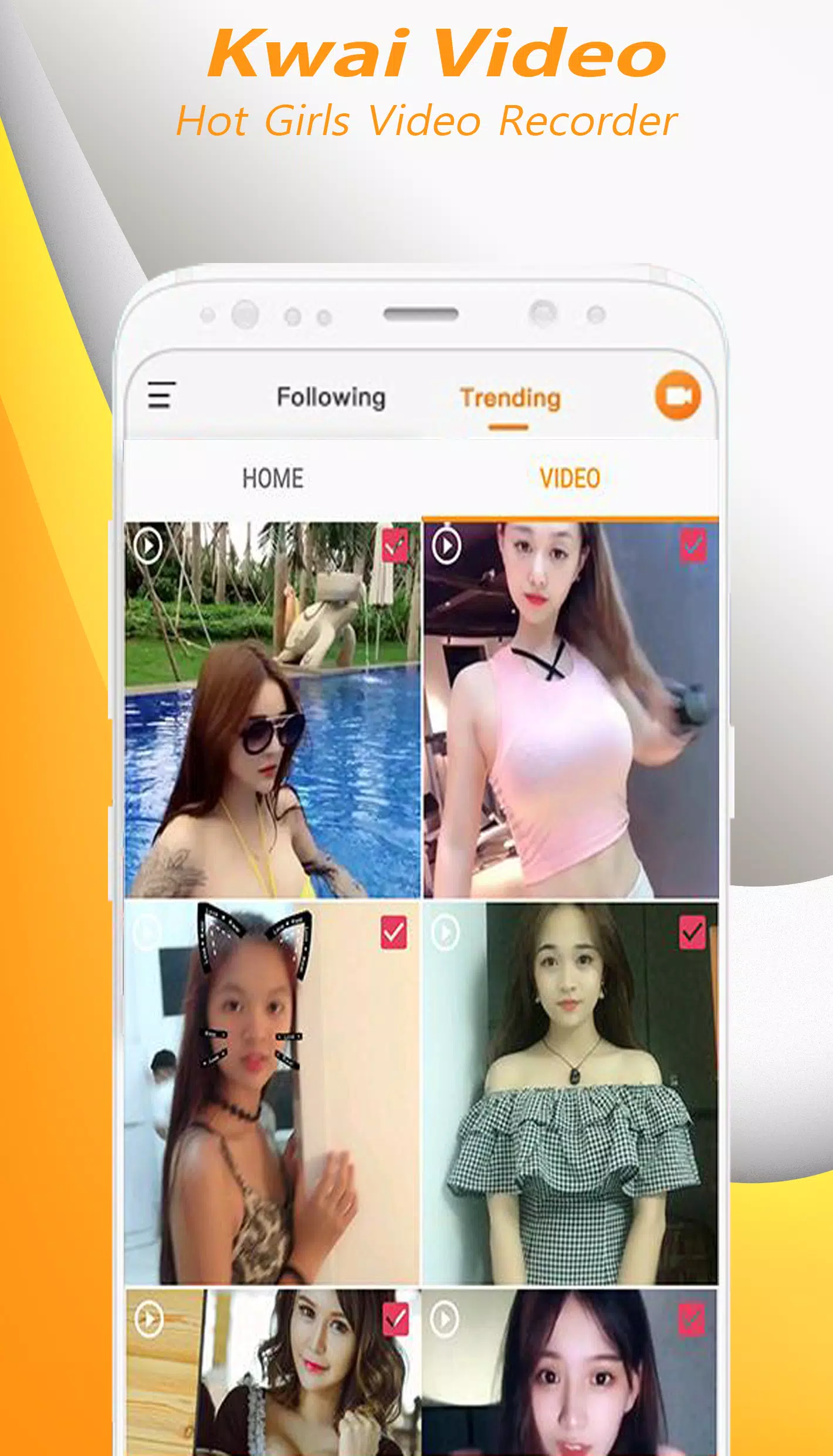 Free Kwai Video Hot Girls Video Recorder APK pour Android Télécharger