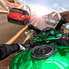 Moto Rider In Traffic icono