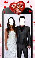 Couple Photo Lovely Suit الملصق