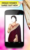 Indian Women Saree Suit Affiche