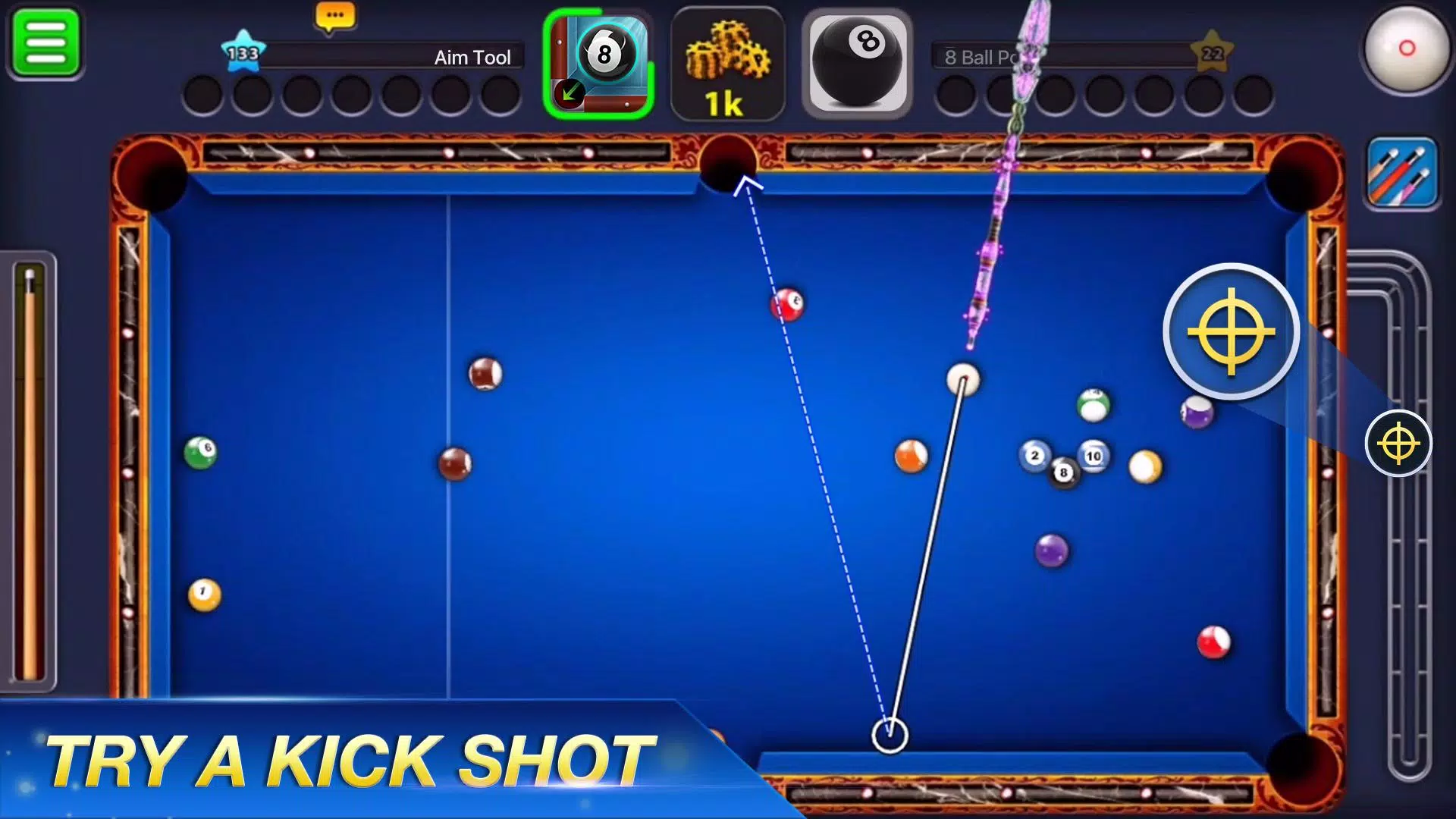 Download da ferramenta de mira para 8 Ball Pool