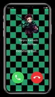 Fake Call, Demon Slayer captura de pantalla 1