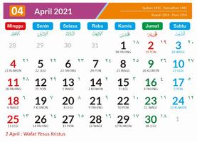 Kalender 2021 Indonesia تصوير الشاشة 3