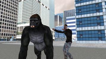 Real Gorilla vs Zombies - City Affiche