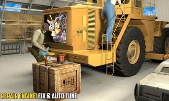 Snow Heavy Excavator Mechanic Sim: Auto Repair Affiche