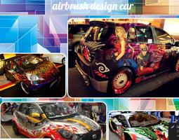 Airbrush-Design-Auto Plakat
