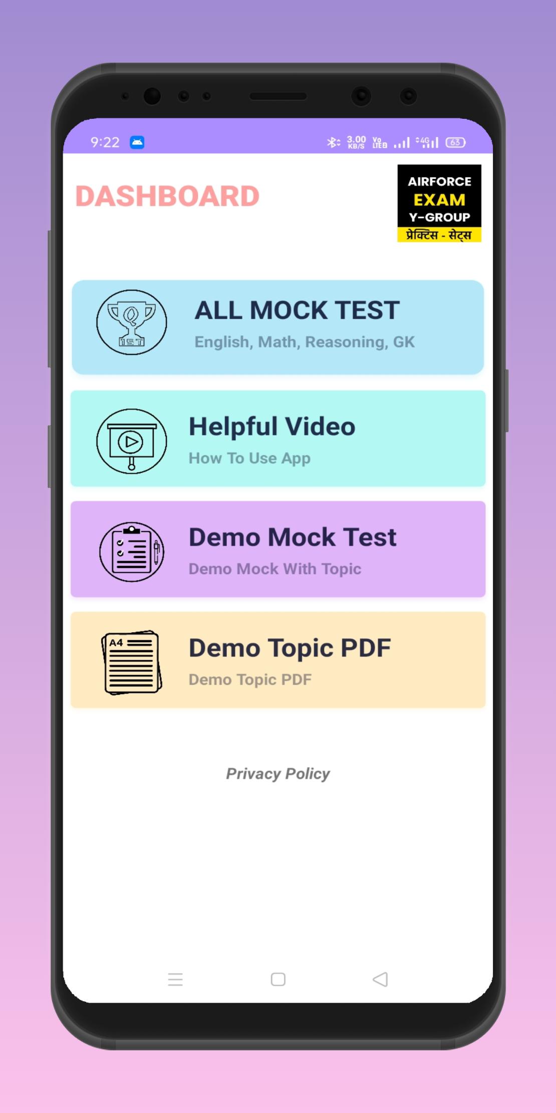 Airforce Y Group Mock Test APK for Android Download Airforce Y Group Mock Test APK for Android Download
