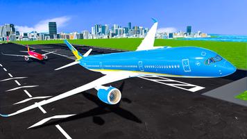 Flight simulator Airplane Game 截图 1