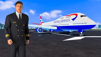 Flight simulator Airplane Game 截图 2